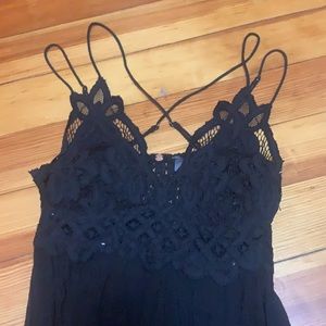 free people black dress size xs